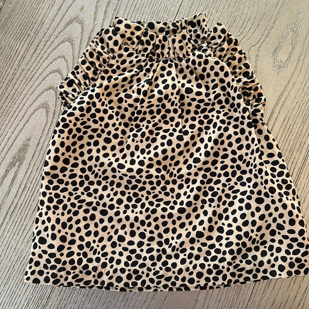 Janie and Jack Leopard Ruffle Sleeve Top in Desert Storm Leopard - 2T